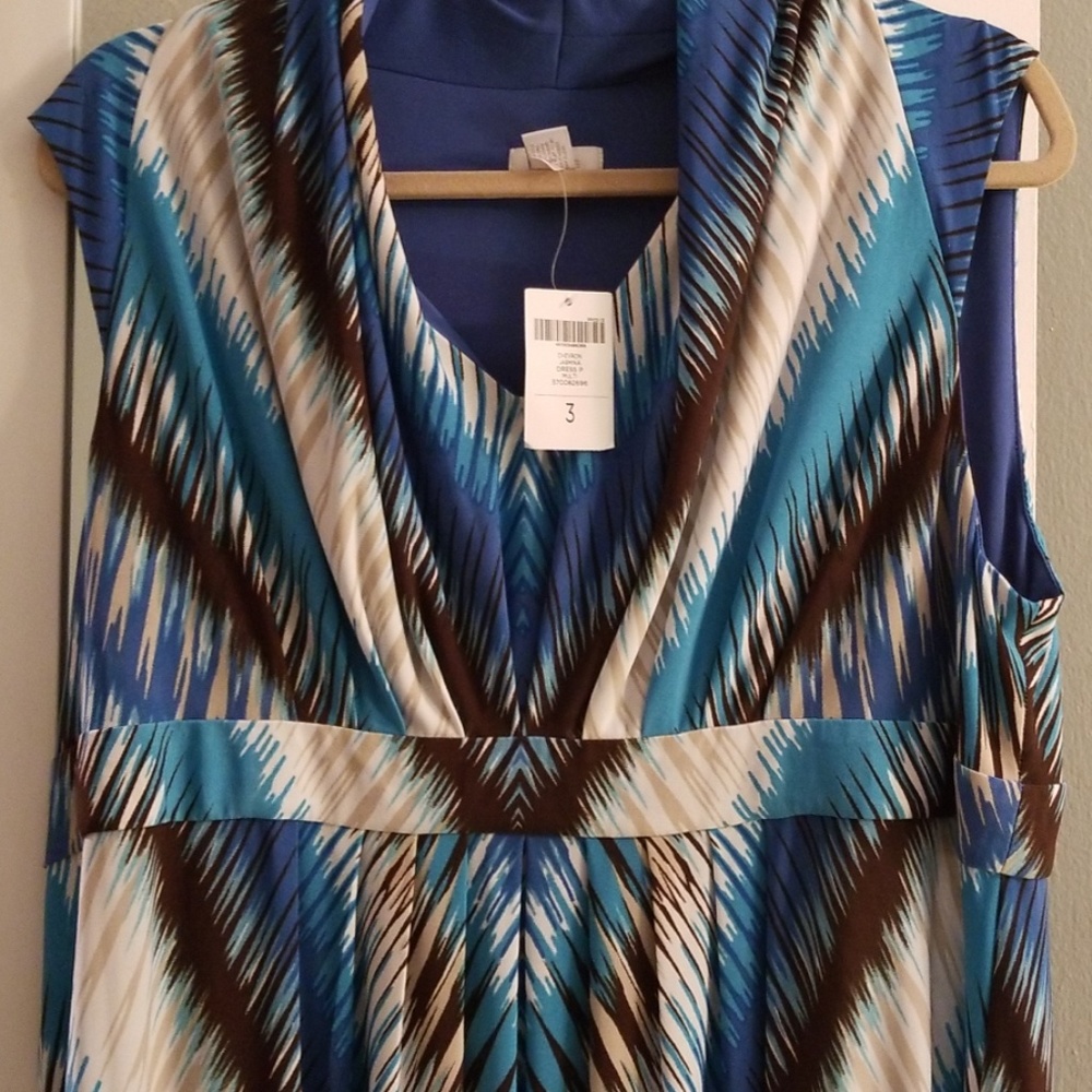 CHICO'S DRESS  SUMMER" NEW " size 3 ..approx 16/18